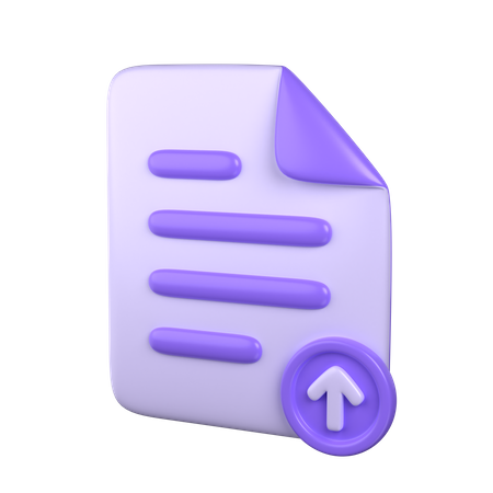 Upload Document  3D Icon