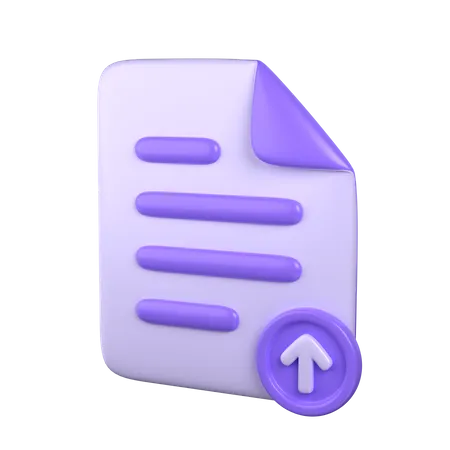 Upload Document  3D Icon