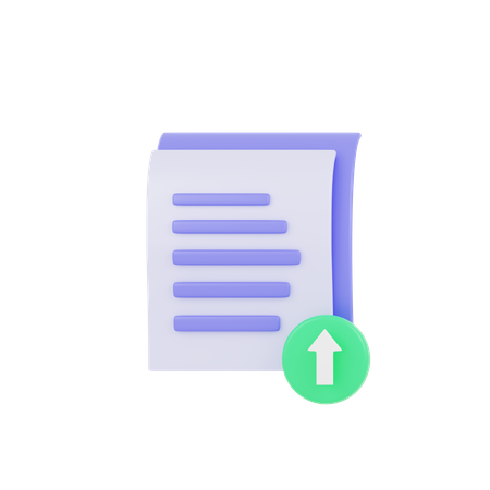 Upload Document  3D Icon