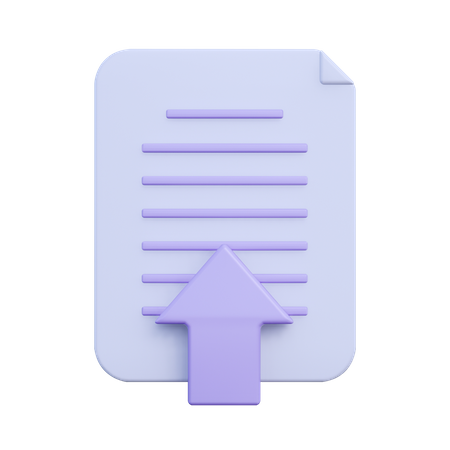 Upload Document  3D Icon