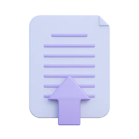 Upload Document  3D Icon