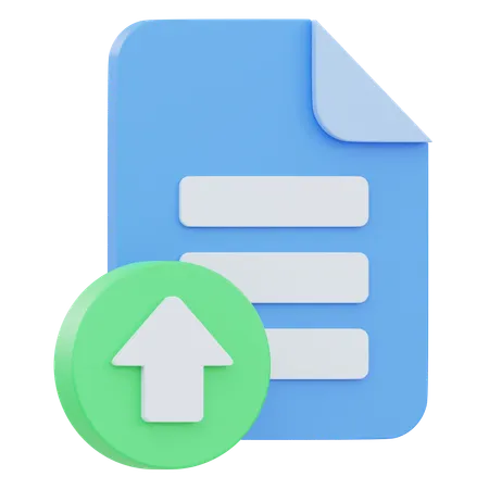 Upload Document  3D Icon