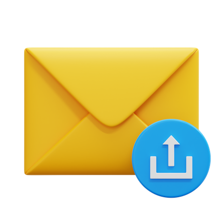 Carregar e-mail  3D Icon