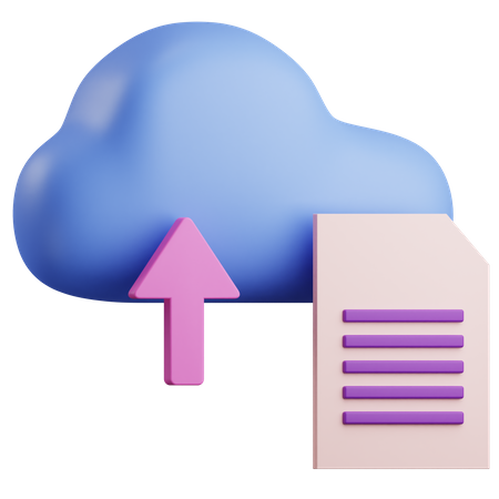 Upload File  3D Icon