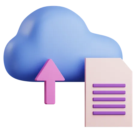 Upload File  3D Icon