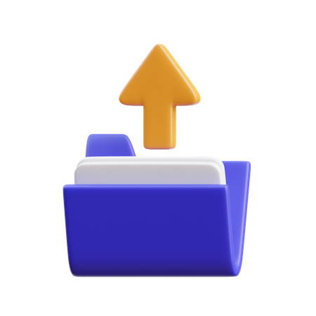 Upload File  3D Icon