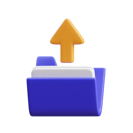 Upload File  3D Icon