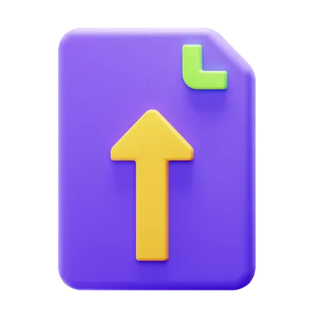 Upload File  3D Icon