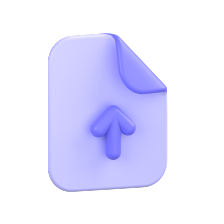 Upload File  3D Icon