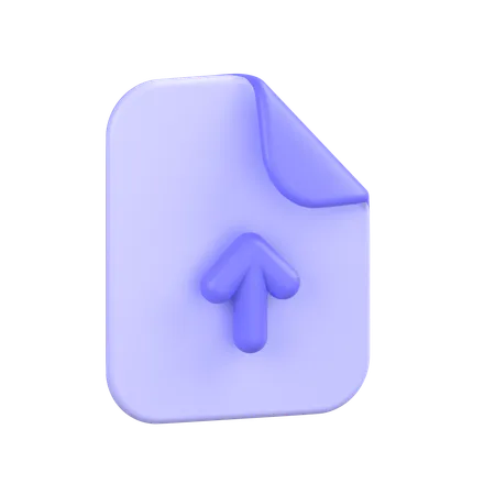 Upload File  3D Icon