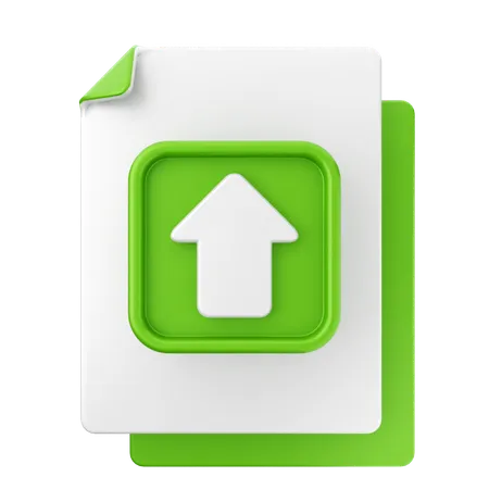 Upload File  3D Icon