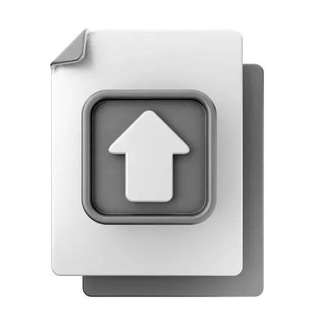 Upload File  3D Icon