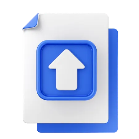 Upload File  3D Icon