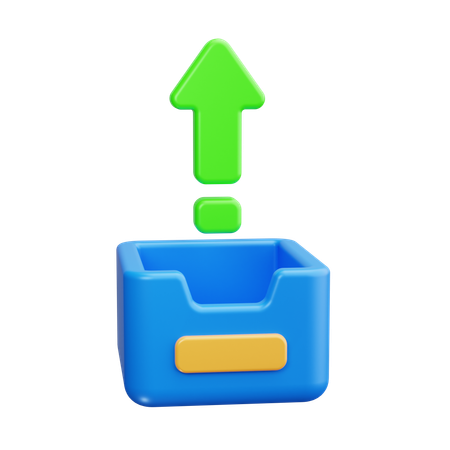 Upload file  3D Icon