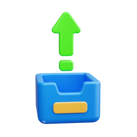 Upload file  3D Icon