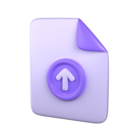 Upload File  3D Icon