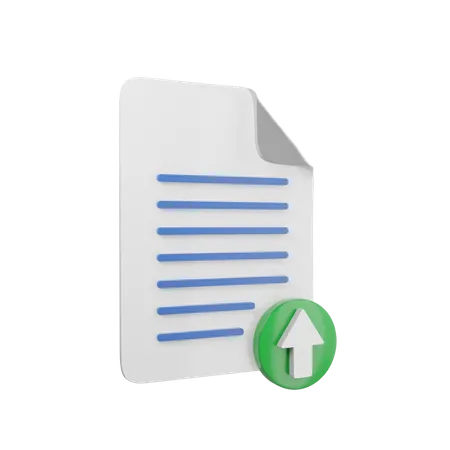 Upload File  3D Icon