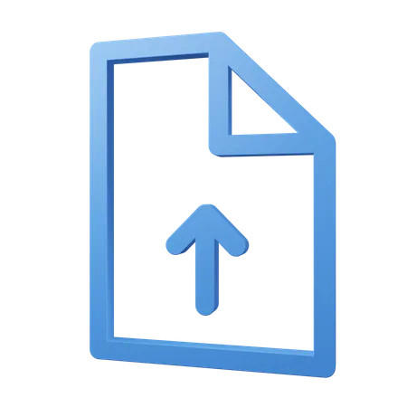 Upload File  3D Icon