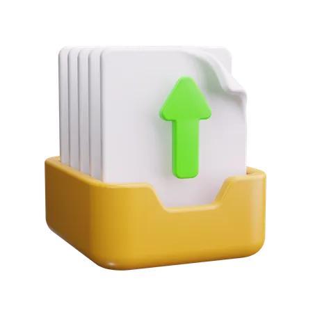 Upload File  3D Icon