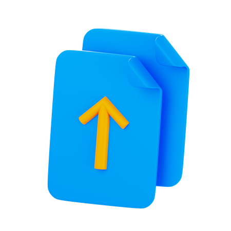 Upload File  3D Icon