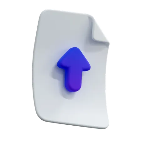 Upload File  3D Icon