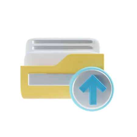 Upload folder  3D Icon