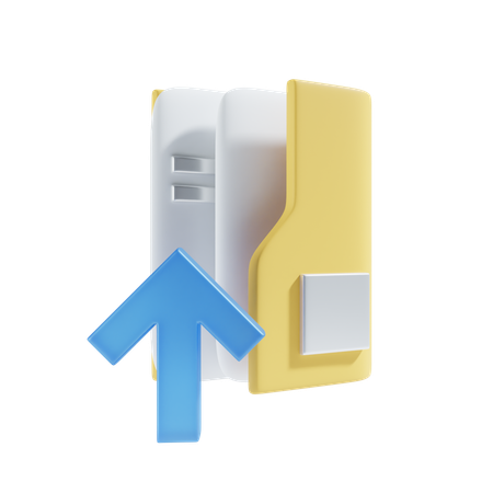 Upload folder  3D Icon