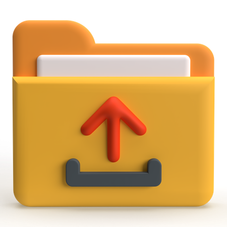 업로드 폴더  3D Icon