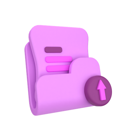 Upload folder  3D Icon