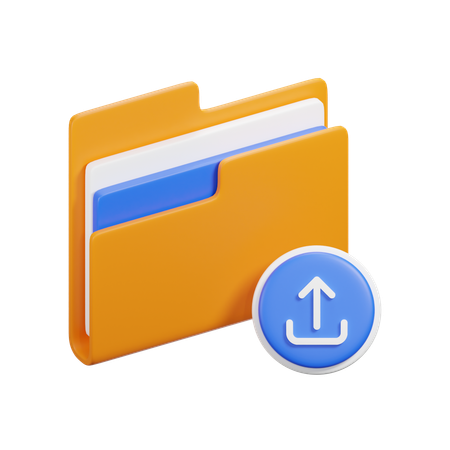 Upload Folder  3D Icon