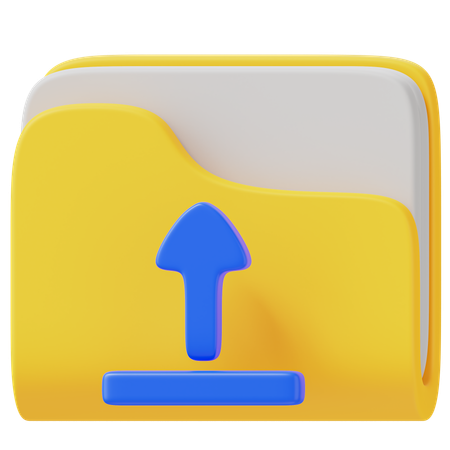 Upload Folder  3D Icon