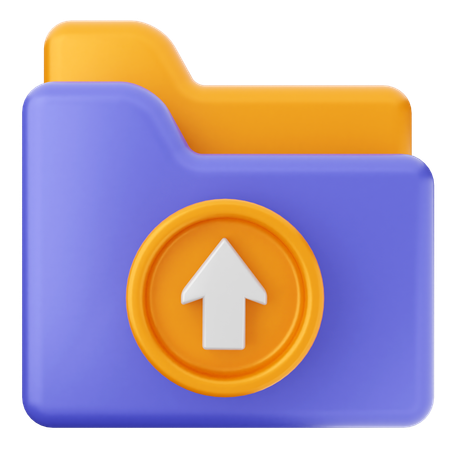 Upload Folder  3D Icon