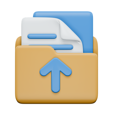 Upload Folder  3D Icon