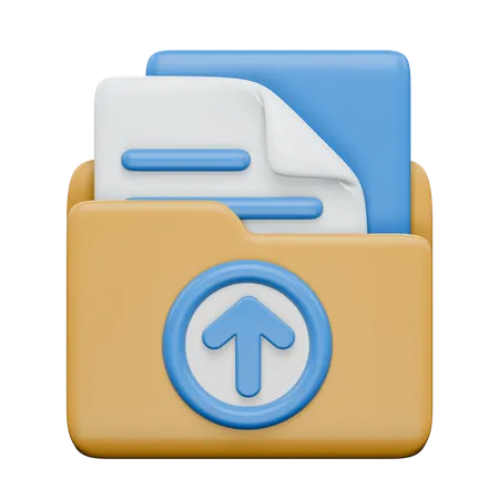 Upload Folder  3D Icon