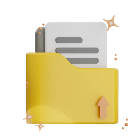 Upload Folder  3D Icon