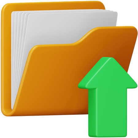 Upload Folder  3D Icon