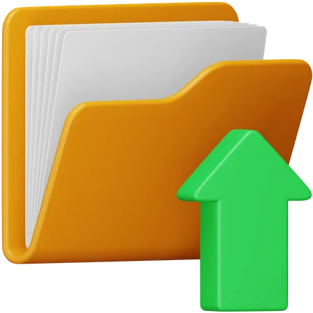 Upload Folder  3D Icon