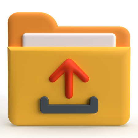 Upload Folder  3D Icon