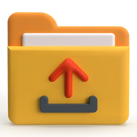 Upload Folder  3D Icon