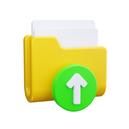 Upload Folder  3D Icon