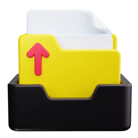 Upload Folder  3D Icon