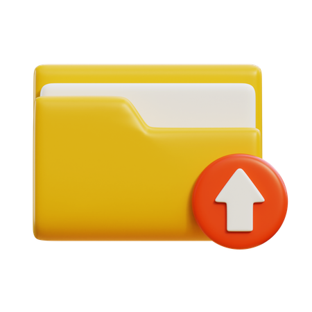 Upload Folder  3D Icon