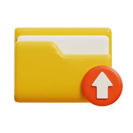 Upload Folder  3D Icon