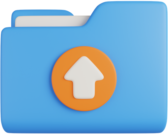 Upload Folder  3D Icon