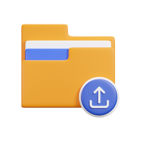 Upload Folder  3D Icon