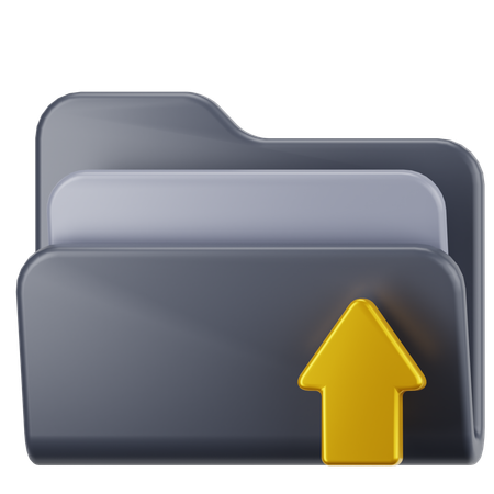 Upload Folder  3D Icon