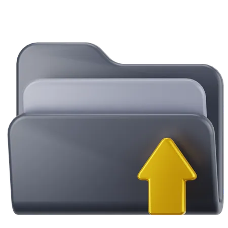 Upload Folder  3D Icon