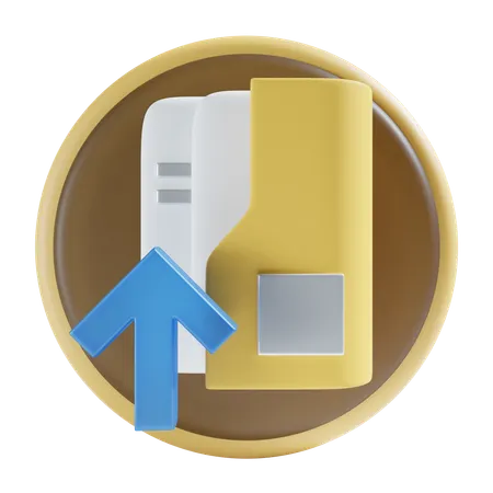 Upload folder  3D Icon