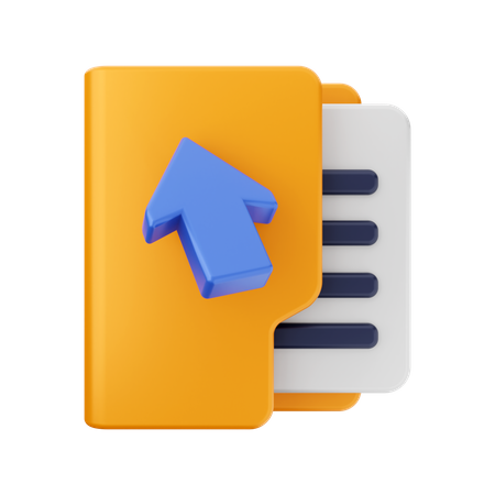 Upload Folder  3D Icon