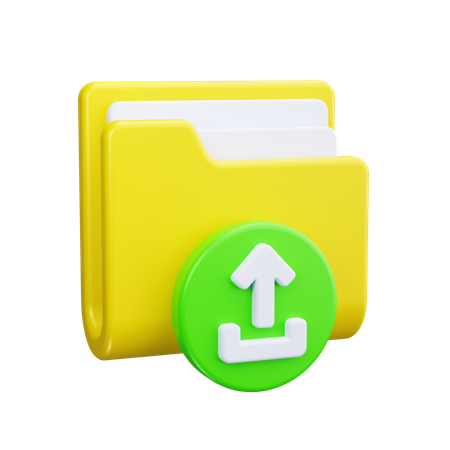 Upload Folder  3D Icon